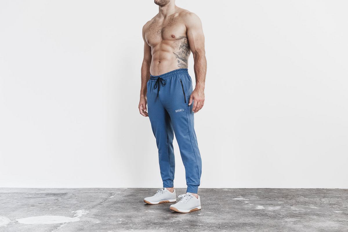 Nobull Men's Joggers Blue | Australia (SO1346)